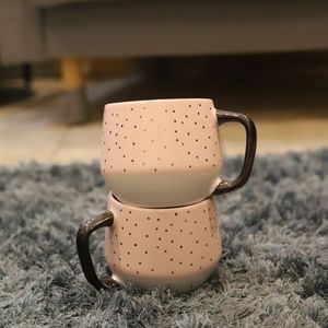 Stoneware coffee mugs